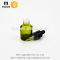 Échantillons gratuits en gros, bouteilles vertes en verre d&#39;huile essentielle de compte-gouttes cosmétique